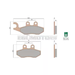 Malossi BRAKE PADS MHR SYNT homologated