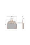 Malossi BRAKE PADS MHR SYNT homologated