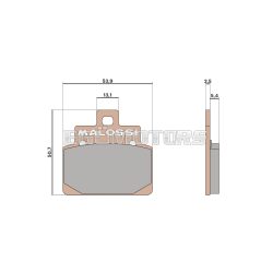 Malossi BRAKE PADS MHR SYNT homologated