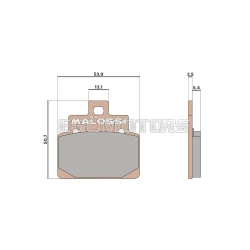 Malossi BRAKE PADS MHR SYNT homologated
