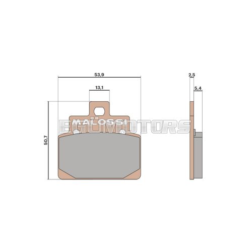 Malossi BRAKE PADS MHR SYNT homologated