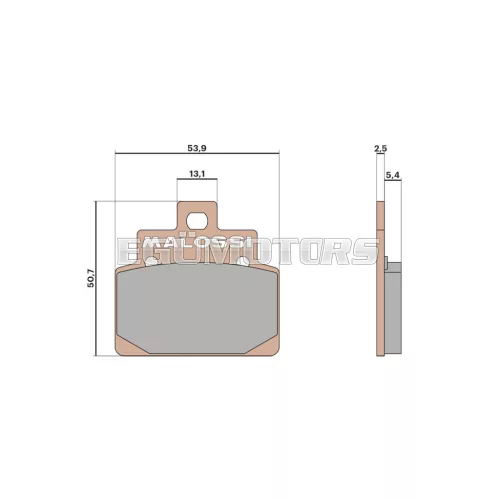 Malossi BRAKE PADS MHR SYNT homologated