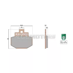 Malossi BRAKE PADS MHR SYNT homologated