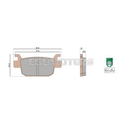 Malossi BRAKE PADS MHR SYNT homologated