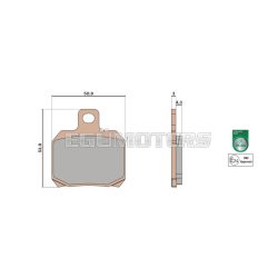 Malossi BRAKE PADS MHR SYNT homologated