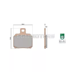 Malossi BRAKE PADS MHR SYNT homologated