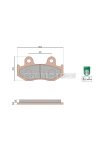 Malossi BRAKE PADS MHR SYNT homologated