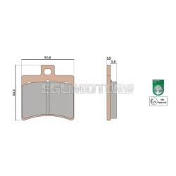 Malossi BRAKE PADS MHR SYNT homologated