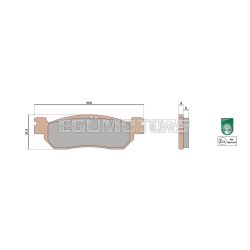 Malossi BRAKE PADS MHR SYNT homologated