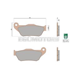 Malossi BRAKE PADS MHR SYNT homologated