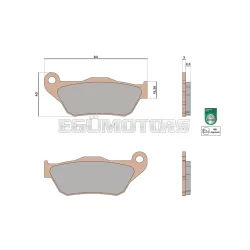 Malossi BRAKE PADS MHR SYNT homologated