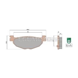 Malossi BRAKE PADS MHR SYNT homologated