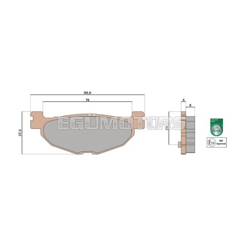 Malossi BRAKE PADS MHR SYNT homologated