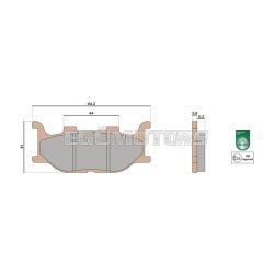 Malossi BRAKE PADS MHR SYNT homologated
