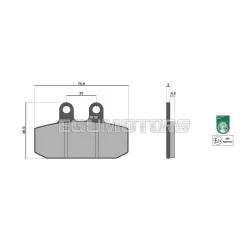 Malossi BRAKE PADS homologated