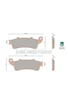 Malossi BRAKE PADS MHR SYNT homologated