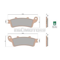 Malossi BRAKE PADS MHR SYNT homologated