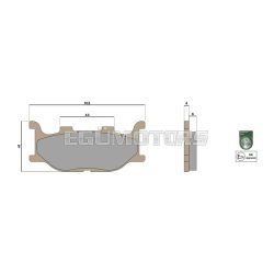 Malossi BRAKE PADS MHR SYNT homologated