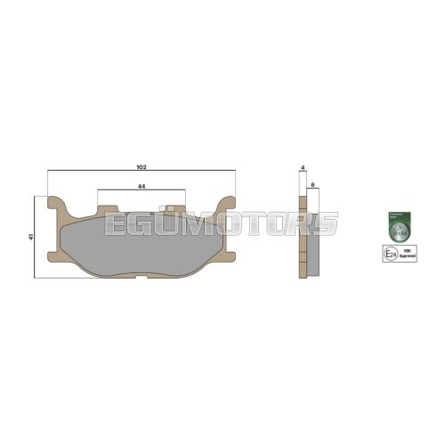 Malossi BRAKE PADS MHR SYNT homologated