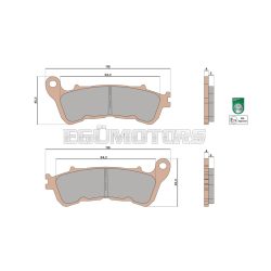 Malossi BRAKE PADS MHR SYNT homologated