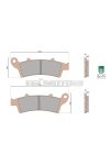 Malossi BRAKE PADS MHR SYNT homologated