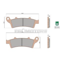 Malossi BRAKE PADS MHR SYNT homologated