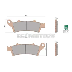 Malossi BRAKE PADS MHR SYNT homologated