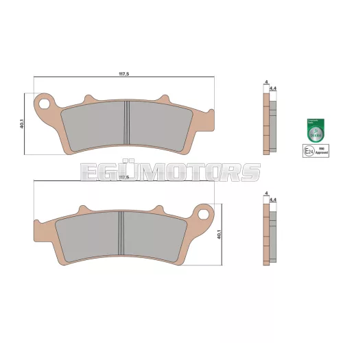Malossi BRAKE PADS MHR SYNT homologated
