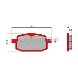 Malossi BRAKE PADS MHR