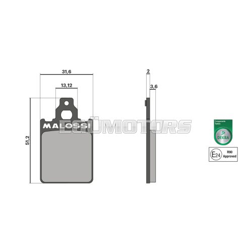 Malossi BRAKE PADS homologated