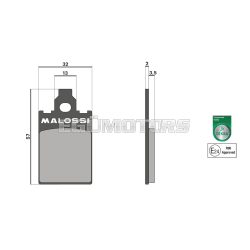 Malossi BRAKE PADS homologated