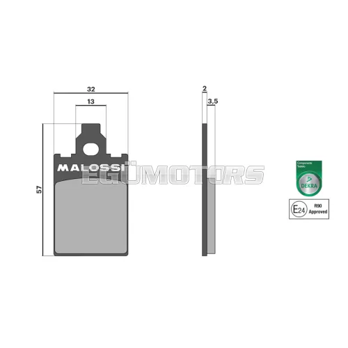 Malossi BRAKE PADS homologated