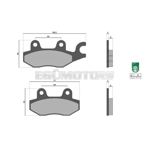 Malossi BRAKE PADS homologated