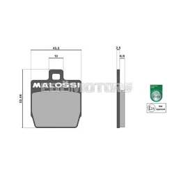 Malossi BRAKE PADS homologated