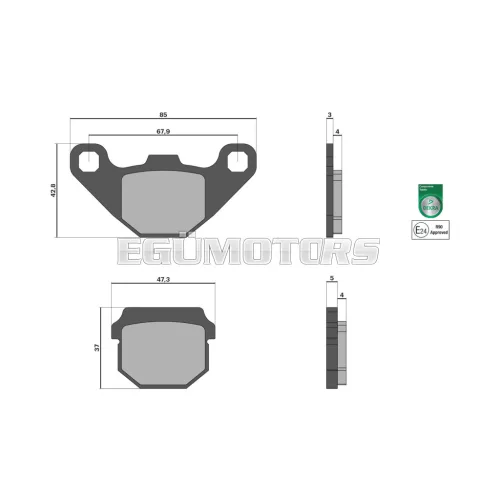 Malossi BRAKE PADS homologated