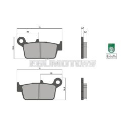 Malossi BRAKE PADS homologated