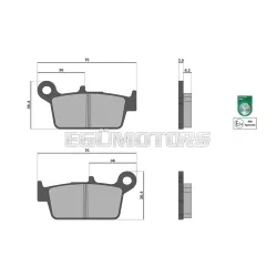 Malossi BRAKE PADS homologated