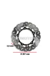 Malossi WHOOP DISC robogó féktárcsa – külső átmérő 267 mm, vastagság 3,5 mm