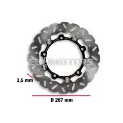   Malossi WHOOP DISC robogó féktárcsa – külső átmérő 267 mm, vastagság 3,5 mm