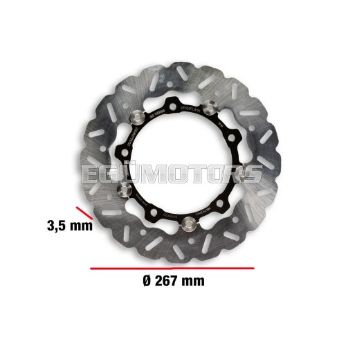 Malossi WHOOP DISC robogó féktárcsa – külső átmérő 267 mm, vastagság 3,5 mm