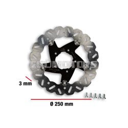   Malossi WHOOP DISC brake disc ext. 250 - thickness 3 mm for F32S/F37R RUNNER 125>200 -