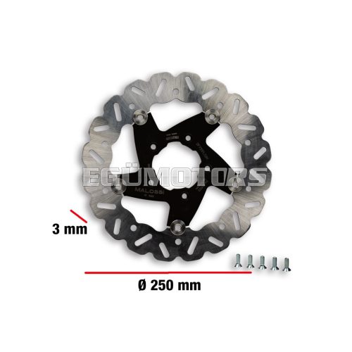 Malossi WHOOP DISC brake disc ext. 250 - thickness 3 mm for F32S/F37R RUNNER 125>200 -