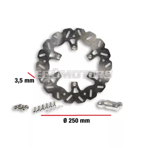 Malossi WHOOP DISC – Túlméretes féktárcsa szett, Runner 2006-tól, 250mm x 3,5 mm