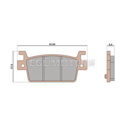 Malossi BRAKE PADS MHR SYNT