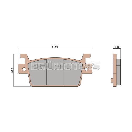 Malossi BRAKE PADS MHR SYNT