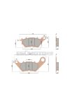 Malossi BRAKE PADS MHR SYNT