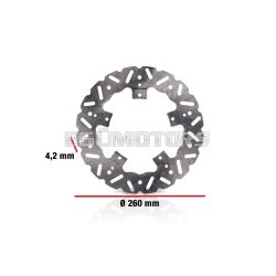   Malossi WHOOP DISC robogó féktárcsa – külső átmérő 260 mm, vastagság 4,2 mm