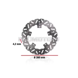   Malossi WHOOP DISC robogó féktárcsa – külső átmérő 260 mm, vastagság 4,2 mm