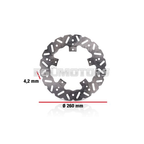 Malossi WHOOP DISC robogó féktárcsa – külső átmérő 260 mm, vastagság 4,2 mm