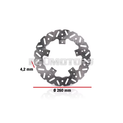 Malossi WHOOP DISC robogó féktárcsa – külső átmérő 260 mm, vastagság 4,2 mm